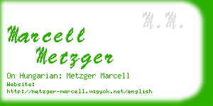 marcell metzger business card